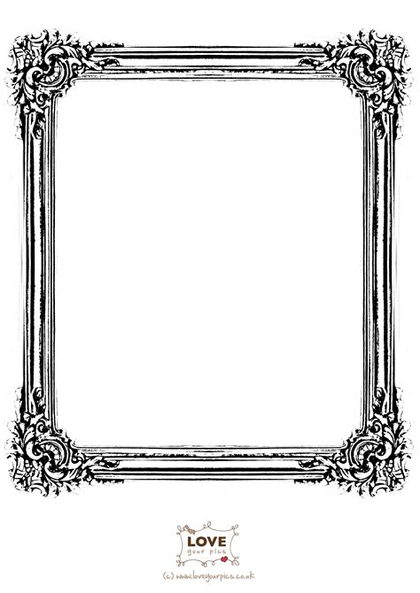 Printable Picture Frames